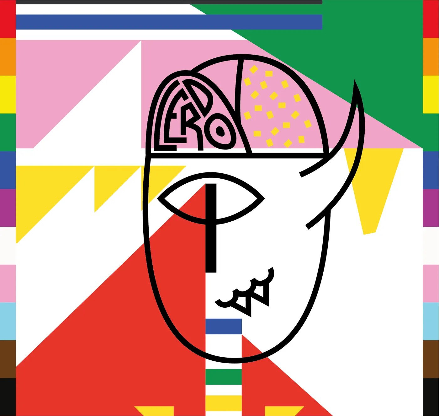 O rosto do logo da LERDO, desenhado em 2023